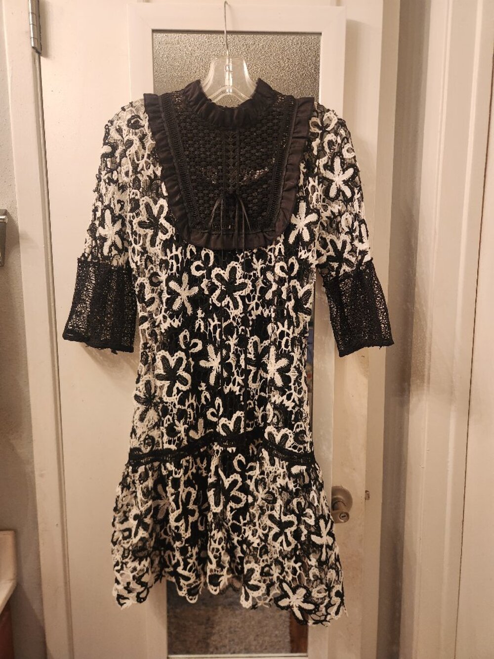 HAUTE ROGUE SHEER LACE DRESS
